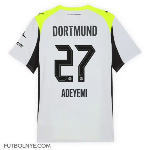 Camiseta Borussia Dortmund Karim Adeyemi #27 Visitante Equipación 2025-26 manga corta
